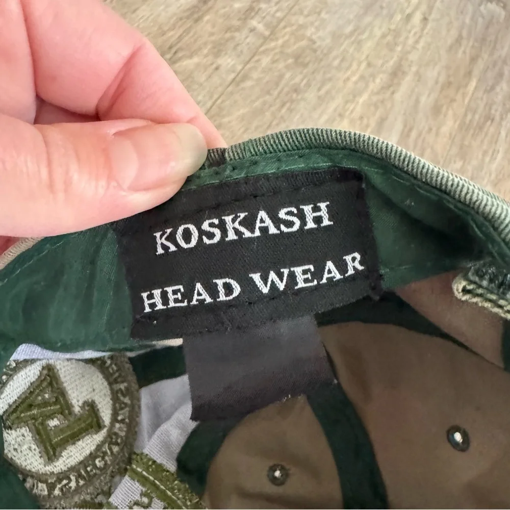 KosKash Headgear Las Vegas, Nevada Camo Green Baseball Hat - Picture 4 of 6